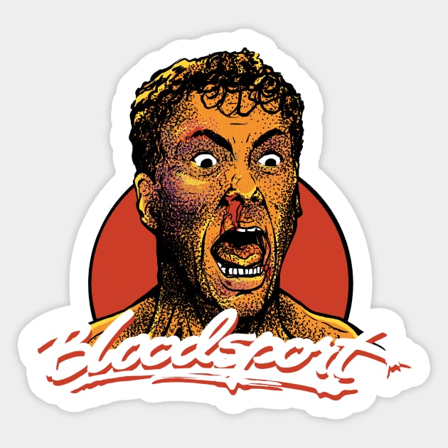 Frank Dux Sticker by scottogara